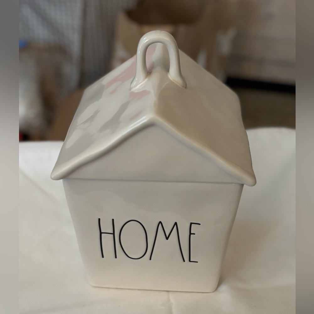 Rae Dunn Ceramic HOME Container
